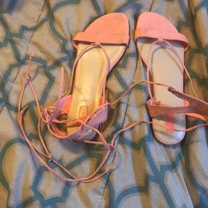 F21 Peach pink sandals